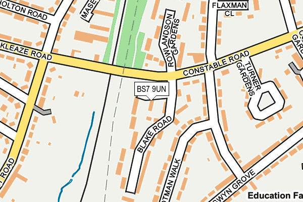 BS7 9UN map - OS OpenMap – Local (Ordnance Survey)