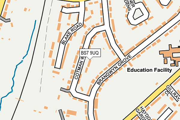 BS7 9UQ map - OS OpenMap – Local (Ordnance Survey)