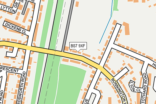 BS7 9XF map - OS OpenMap – Local (Ordnance Survey)
