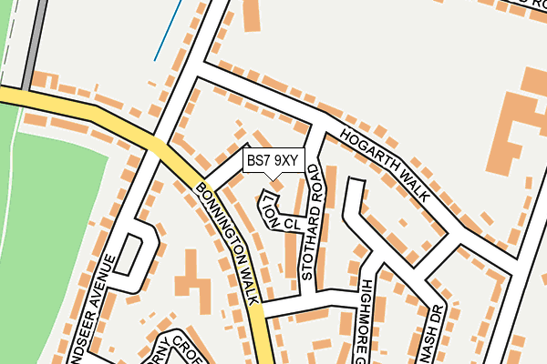 BS7 9XY map - OS OpenMap – Local (Ordnance Survey)
