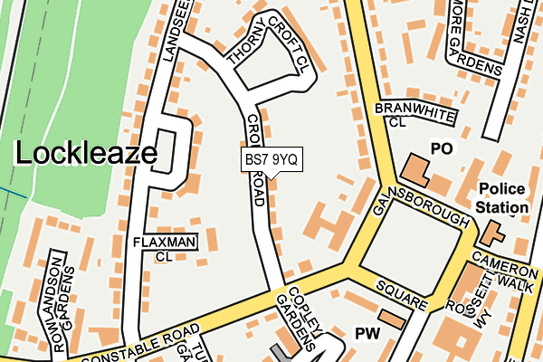 BS7 9YQ map - OS OpenMap – Local (Ordnance Survey)