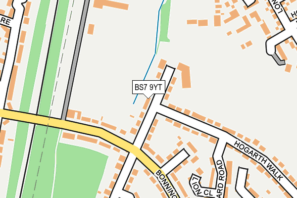 BS7 9YT map - OS OpenMap – Local (Ordnance Survey)