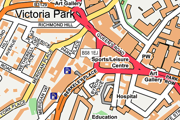 BS8 1EJ map - OS OpenMap – Local (Ordnance Survey)