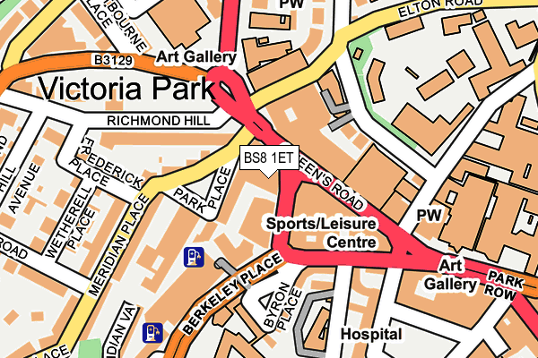 BS8 1ET map - OS OpenMap – Local (Ordnance Survey)