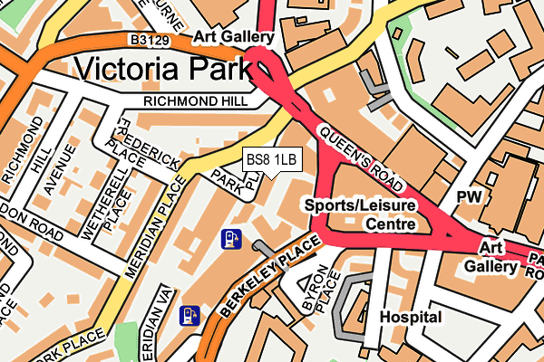 BS8 1LB map - OS OpenMap – Local (Ordnance Survey)