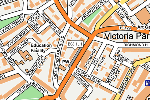 BS8 1LH map - OS OpenMap – Local (Ordnance Survey)