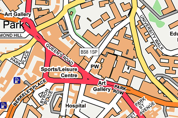 BS8 1SP map - OS OpenMap – Local (Ordnance Survey)