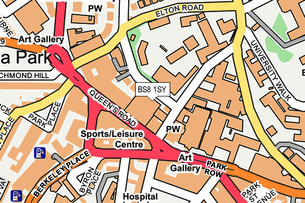 BS8 1SY map - OS OpenMap – Local (Ordnance Survey)