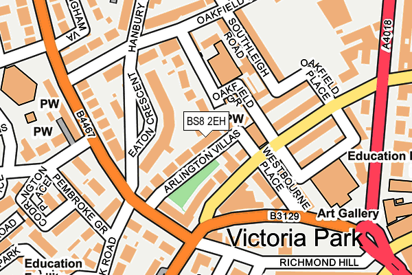 BS8 2EH map - OS OpenMap – Local (Ordnance Survey)