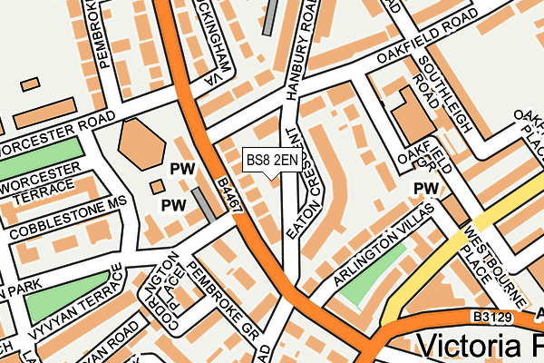 BS8 2EN map - OS OpenMap – Local (Ordnance Survey)