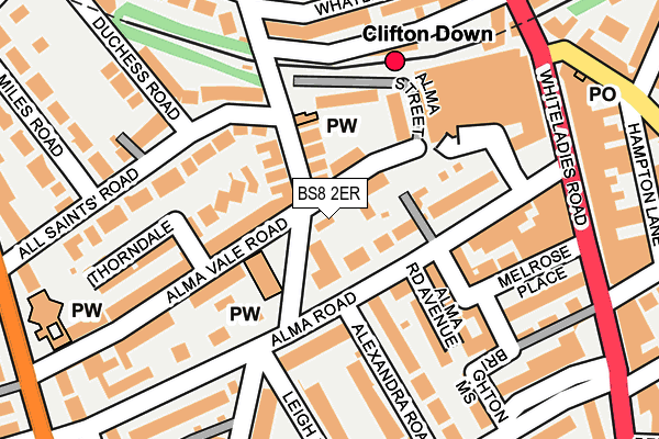 BS8 2ER map - OS OpenMap – Local (Ordnance Survey)