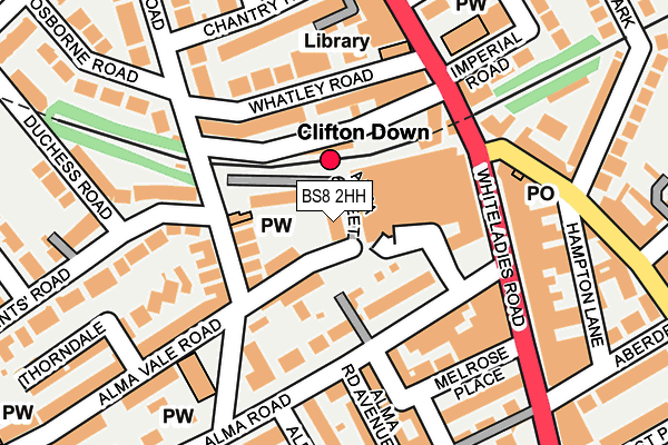 BS8 2HH map - OS OpenMap – Local (Ordnance Survey)