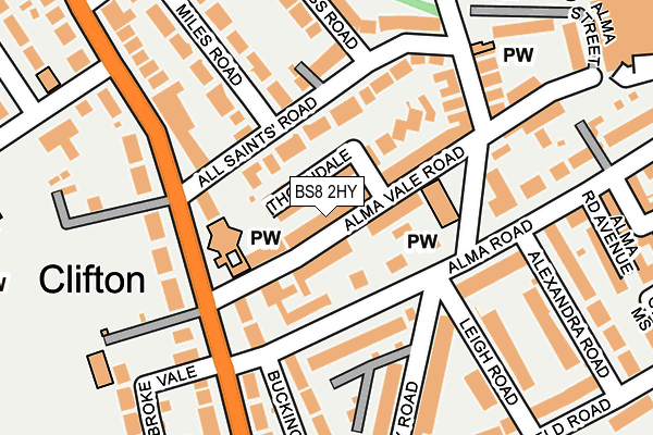 BS8 2HY map - OS OpenMap – Local (Ordnance Survey)