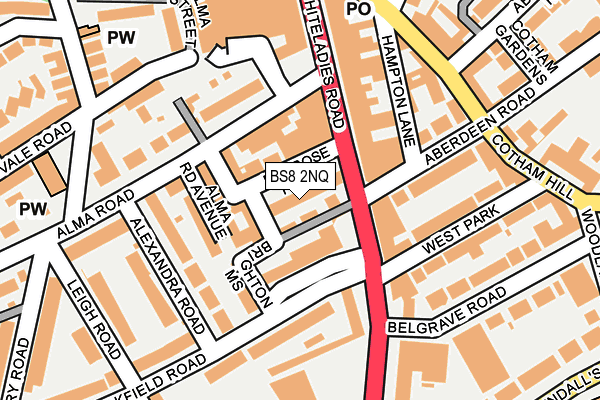 Map of 6 MELROSE PLACE LIMITED at local scale