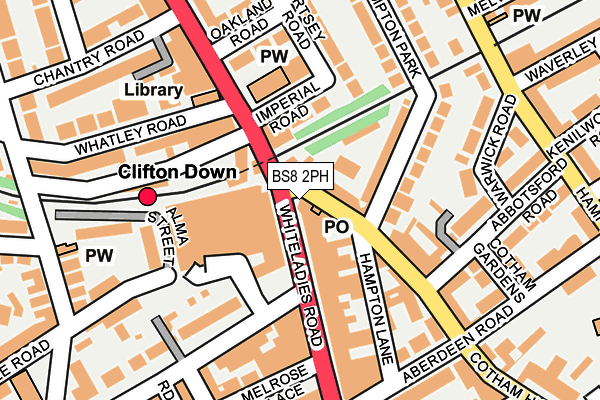 BS8 2PH map - OS OpenMap – Local (Ordnance Survey)