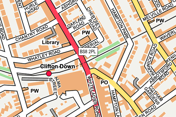BS8 2PL map - OS OpenMap – Local (Ordnance Survey)