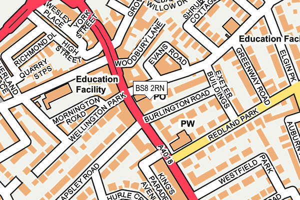 BS8 2RN map - OS OpenMap – Local (Ordnance Survey)