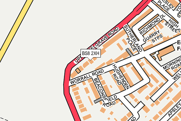 BS8 2XH map - OS OpenMap – Local (Ordnance Survey)