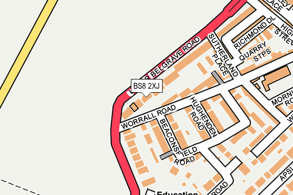 Map of CLIFTON DOWN MANSIONS LIMITED at local scale