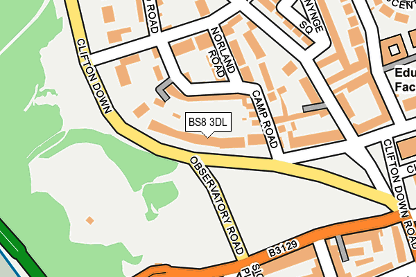 BS8 3DL map - OS OpenMap – Local (Ordnance Survey)