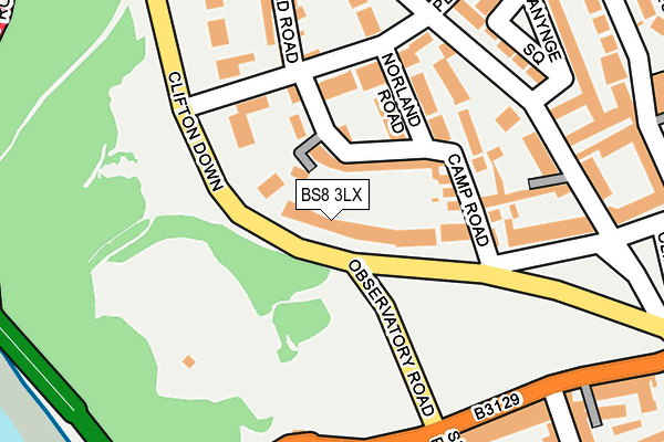 BS8 3LX map - OS OpenMap – Local (Ordnance Survey)
