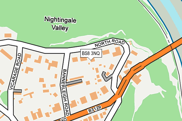 BS8 3NQ map - OS OpenMap – Local (Ordnance Survey)