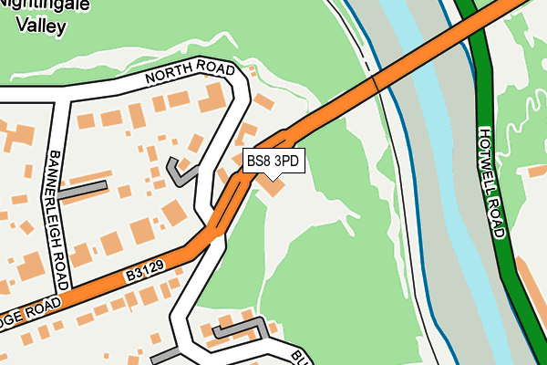 BS8 3PD map - OS OpenMap – Local (Ordnance Survey)