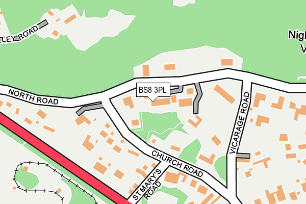BS8 3PL map - OS OpenMap – Local (Ordnance Survey)