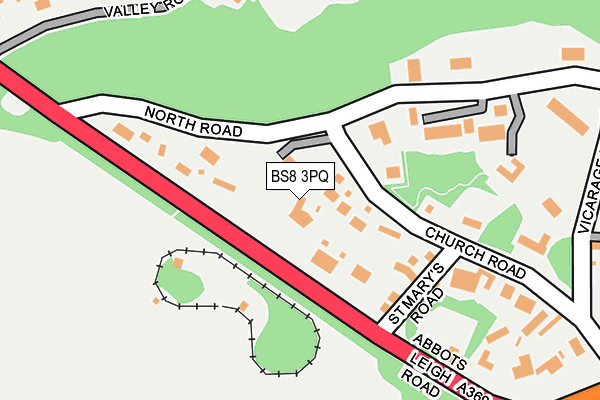 BS8 3PQ map - OS OpenMap – Local (Ordnance Survey)