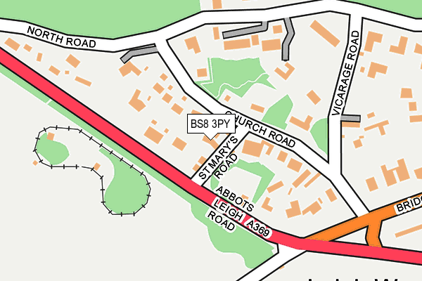 BS8 3PY map - OS OpenMap – Local (Ordnance Survey)