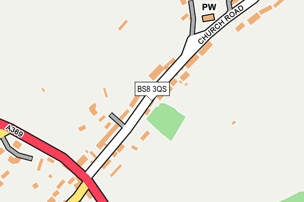 BS8 3QS map - OS OpenMap – Local (Ordnance Survey)