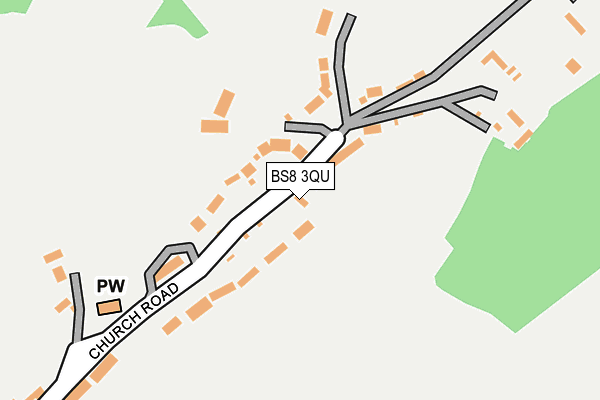 BS8 3QU map - OS OpenMap – Local (Ordnance Survey)