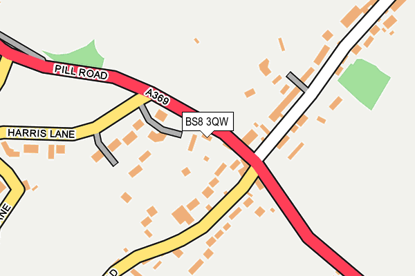 BS8 3QW map - OS OpenMap – Local (Ordnance Survey)