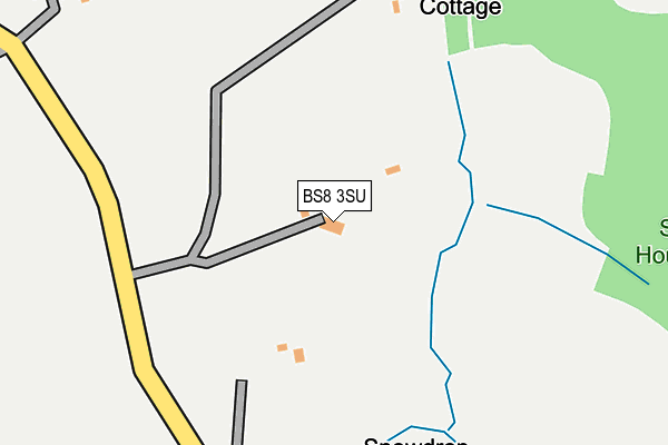 BS8 3SU map - OS OpenMap – Local (Ordnance Survey)