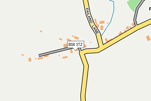 BS8 3TZ map - OS OpenMap – Local (Ordnance Survey)