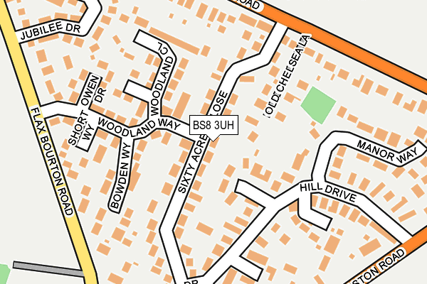 BS8 3UH map - OS OpenMap – Local (Ordnance Survey)