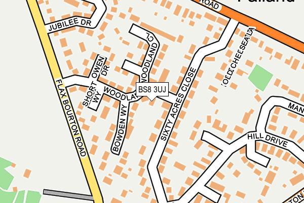 BS8 3UJ map - OS OpenMap – Local (Ordnance Survey)