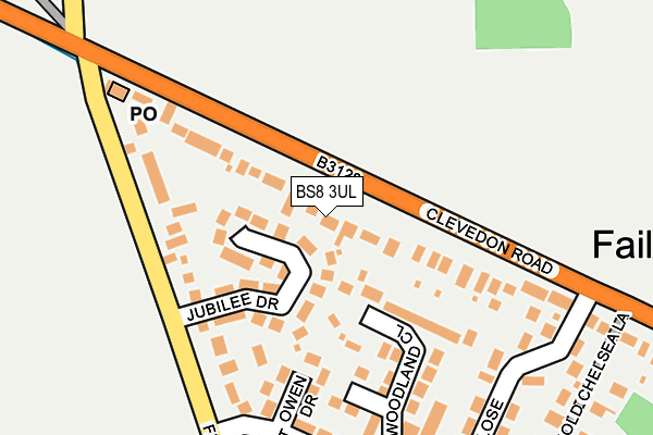 BS8 3UL map - OS OpenMap – Local (Ordnance Survey)