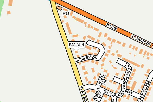BS8 3UN map - OS OpenMap – Local (Ordnance Survey)