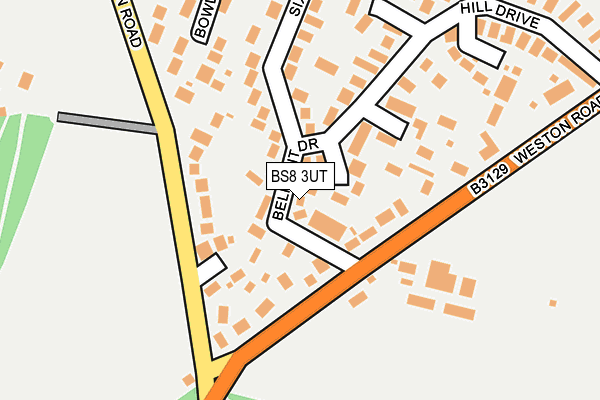 BS8 3UT map - OS OpenMap – Local (Ordnance Survey)