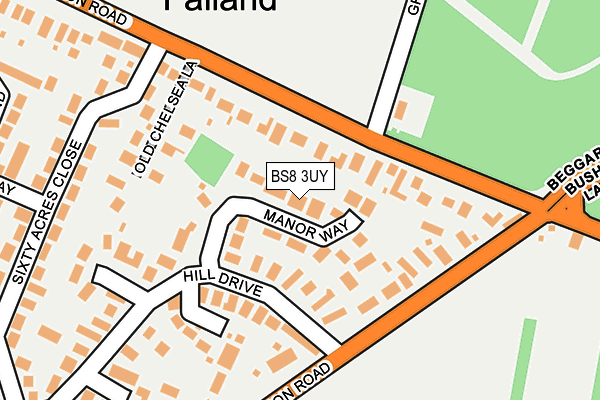 BS8 3UY map - OS OpenMap – Local (Ordnance Survey)