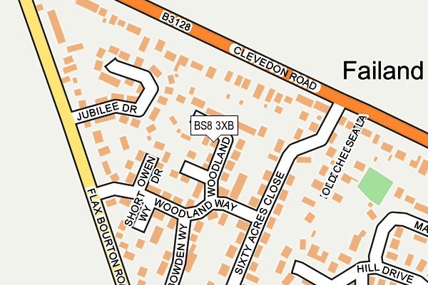 BS8 3XB map - OS OpenMap – Local (Ordnance Survey)