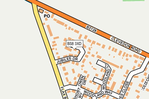 BS8 3XD map - OS OpenMap – Local (Ordnance Survey)
