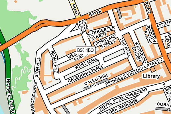 BS8 4BQ map - OS OpenMap – Local (Ordnance Survey)