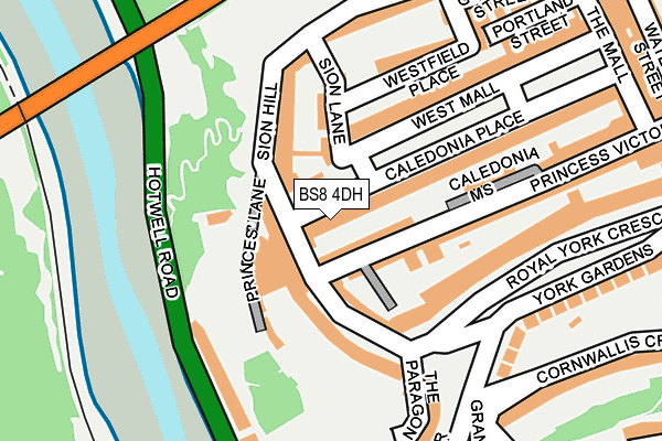 BS8 4DH map - OS OpenMap – Local (Ordnance Survey)
