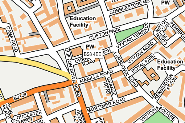 BS8 4EE map - OS OpenMap – Local (Ordnance Survey)