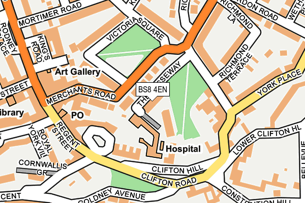 BS8 4EN map - OS OpenMap – Local (Ordnance Survey)