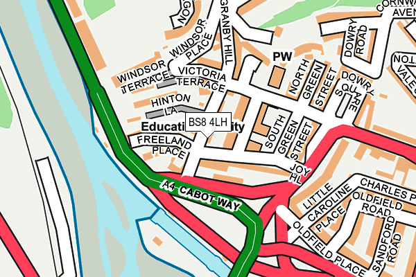 BS8 4LH map - OS OpenMap – Local (Ordnance Survey)