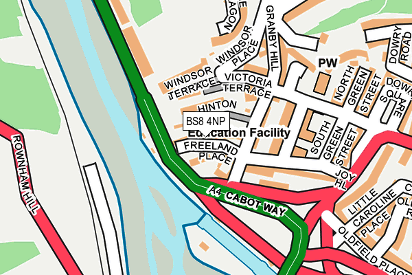 BS8 4NP map - OS OpenMap – Local (Ordnance Survey)