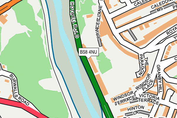 BS8 4NU map - OS OpenMap – Local (Ordnance Survey)